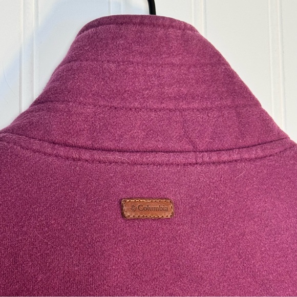 Columbia Benton Springs Purple Full Zip Fleece Sweater Jacket Women’s Size Small - Picture 8 of 15